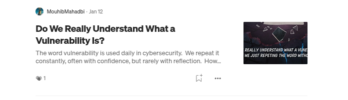 Do We Really Understand What a Vulnerability Is article thumbnail